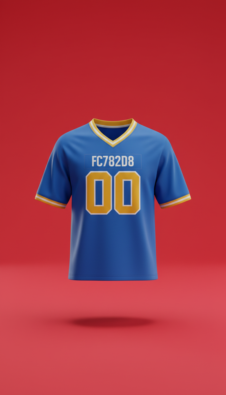 Electric Blue limited edition team jersey, Default angle: 3/4 front with a slight elevation to highlight jersey fit and...